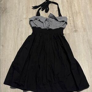 Forever 21 Black and White Halter Dress